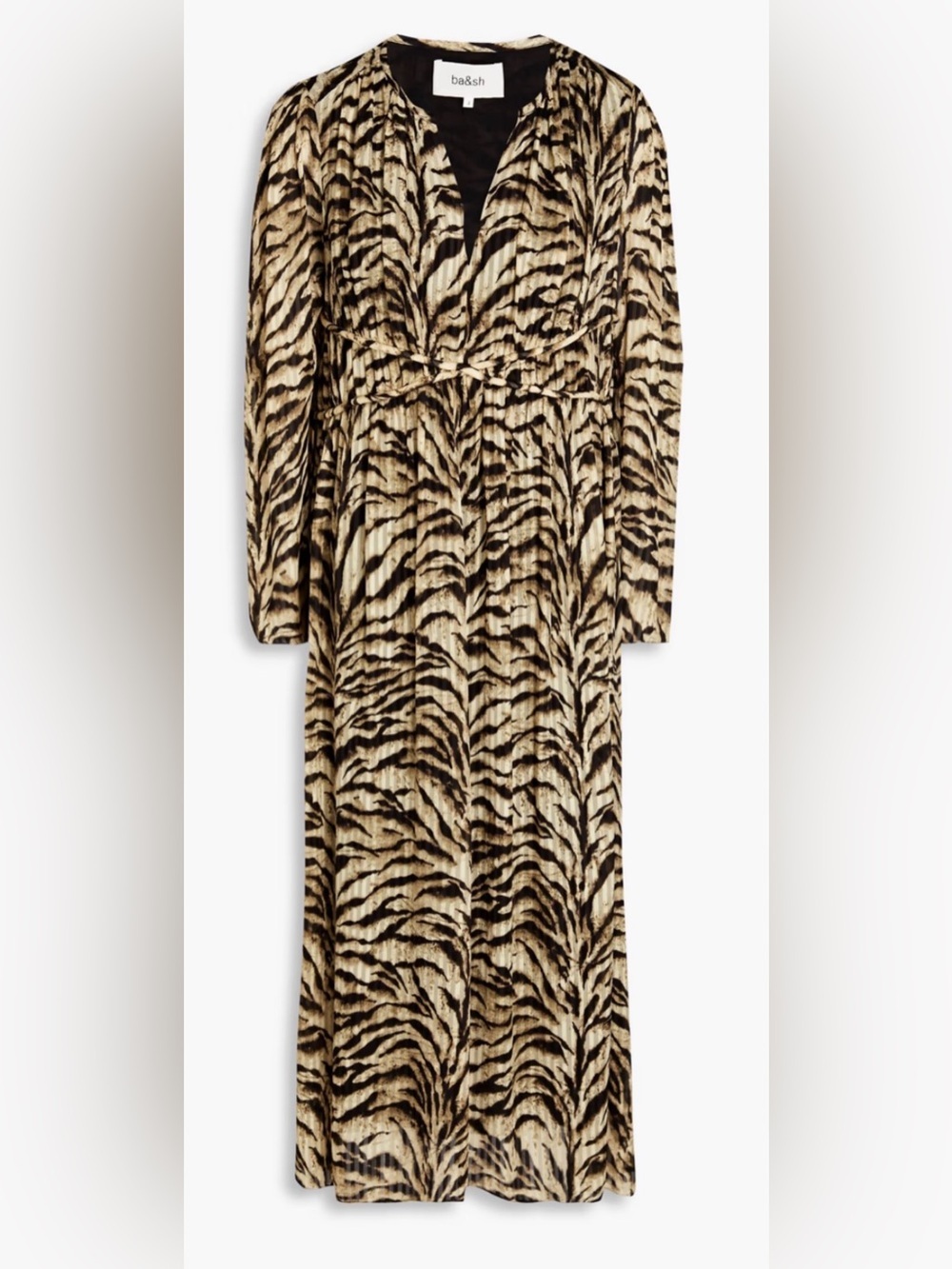 ba&sh Imany Zebra Print Midi Dress - Picture 5 of 10